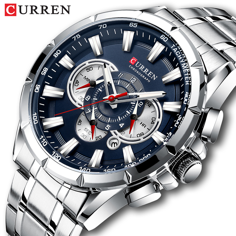 Luxury Watch Investment - CURREN montre-bracelet hommes étanche chronographe militaire